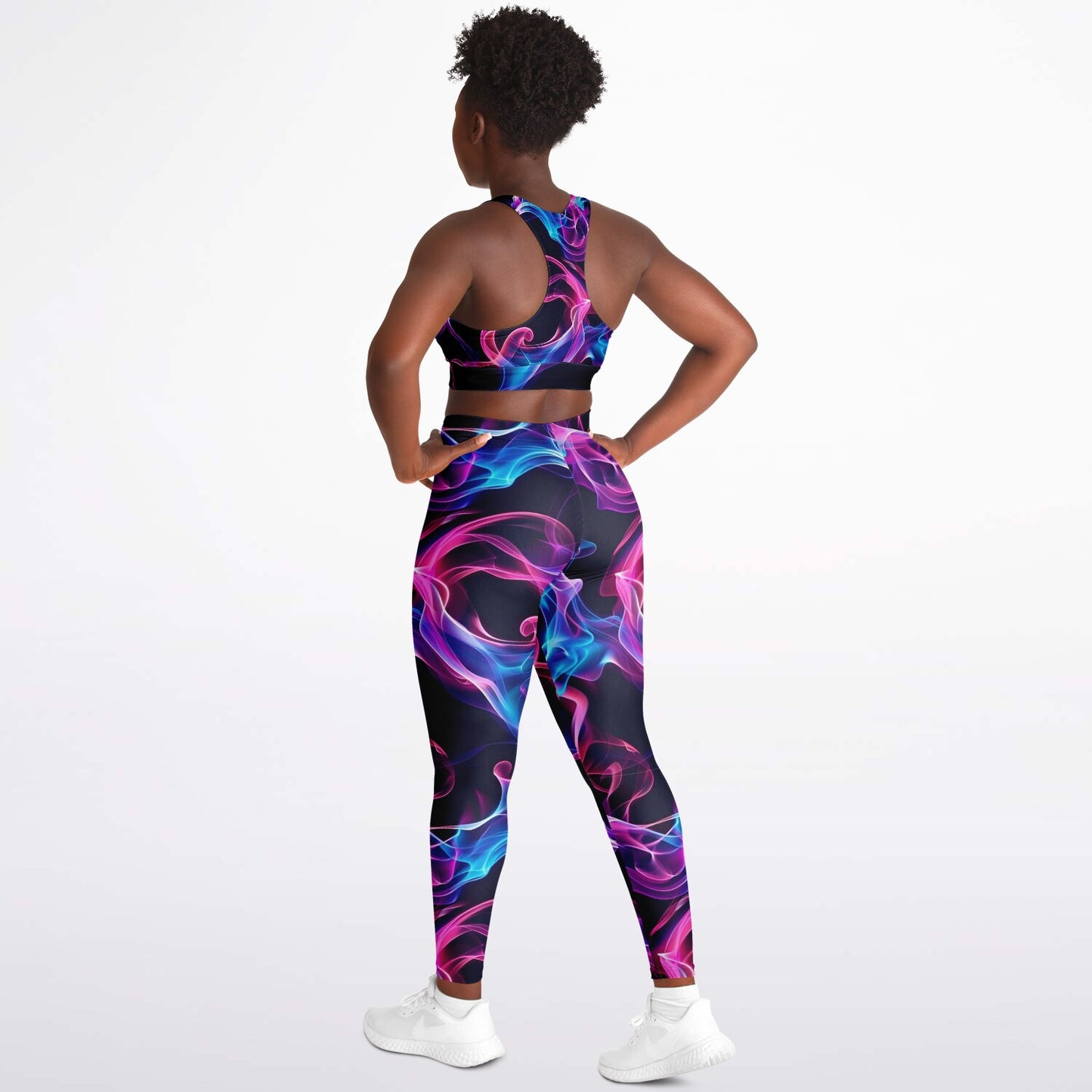 Neon Smoke 1 Padded Sports Bra & Leggings -