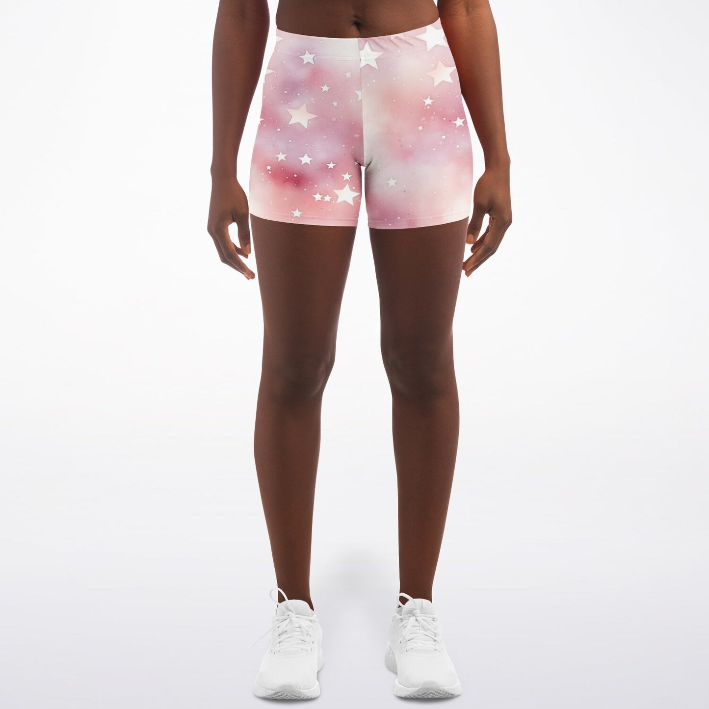 Pink star Legging Shorts - AOP