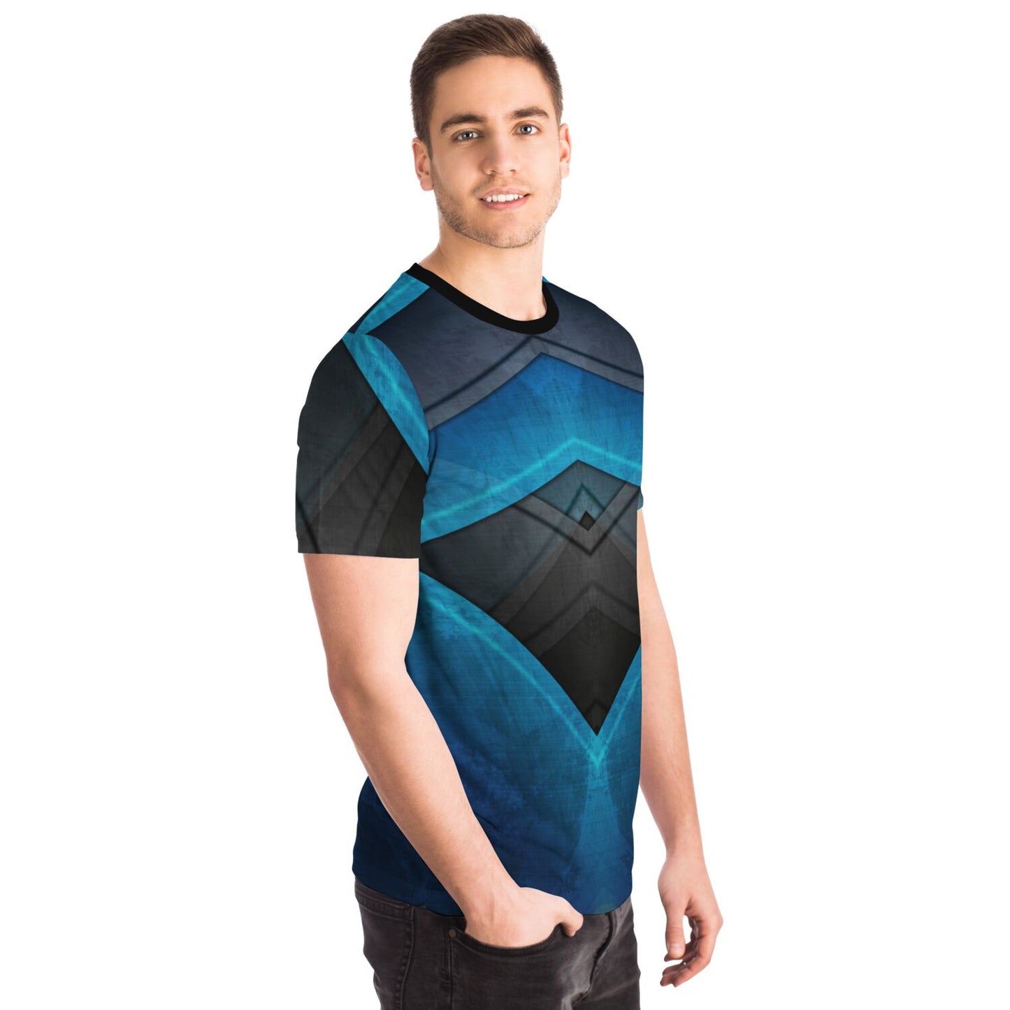 Black turquoise T-shirt