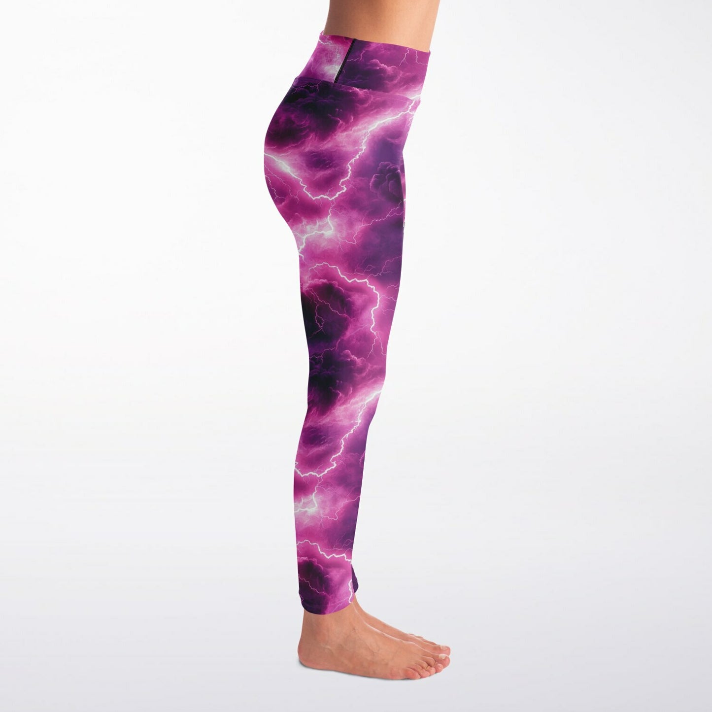 Pink lightning Yoga Leggings -