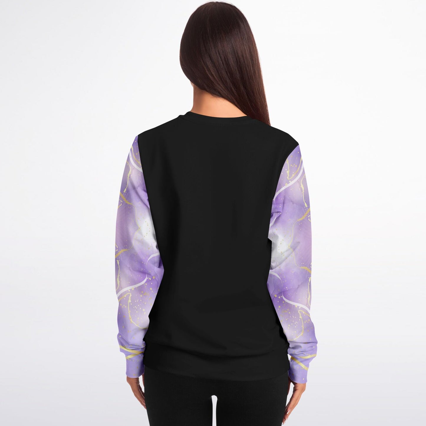 RN Crew Sweatshirt - Black, Purple with gold- Gold text