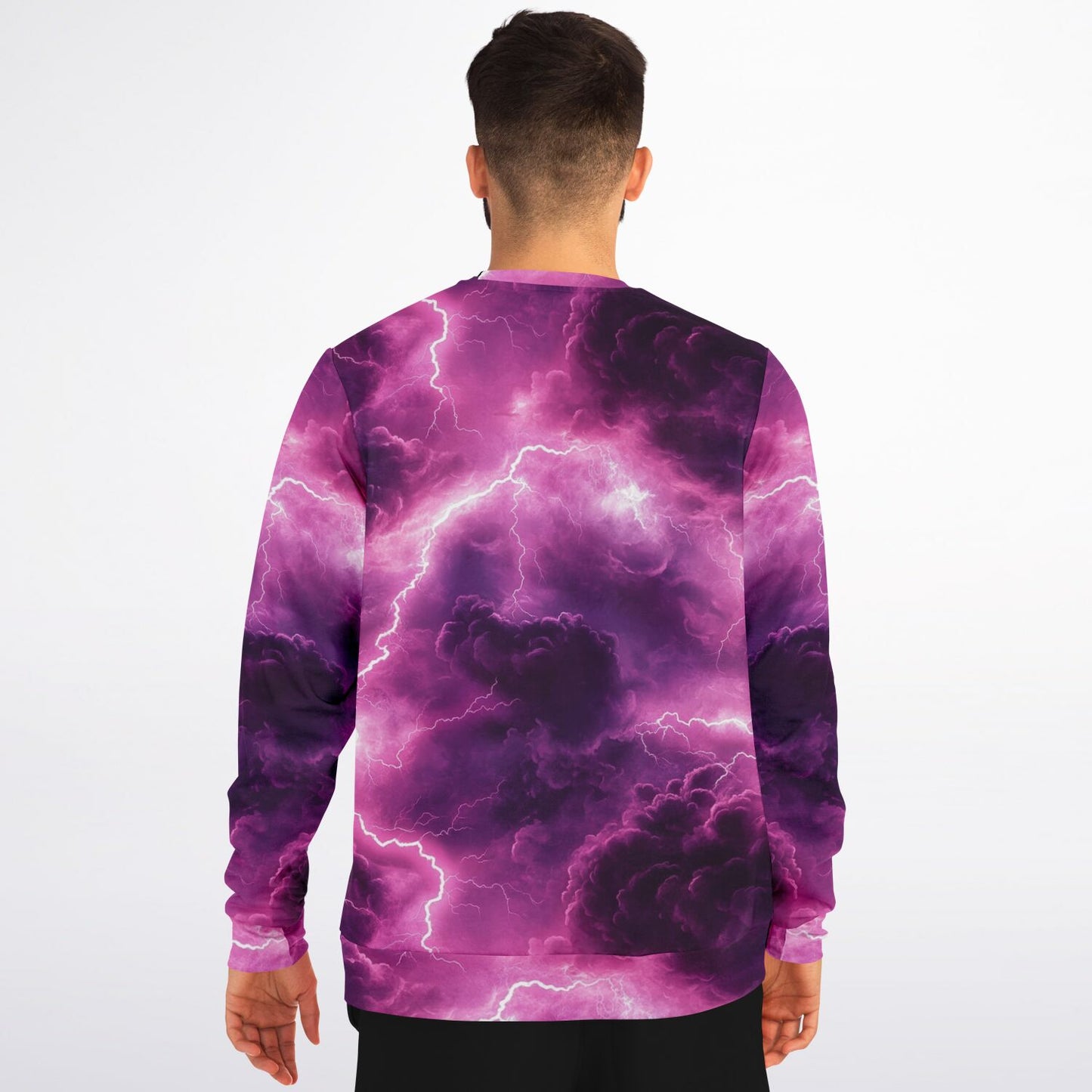 Pink Lightening Crew Sweatshirt -
