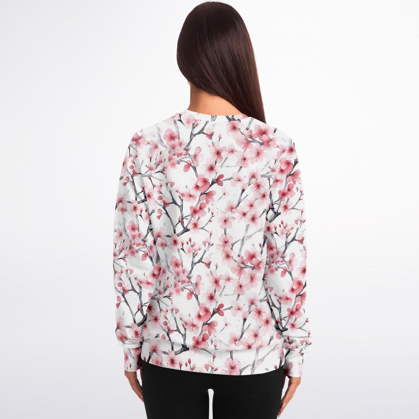 Pink Tree Blossom's Crew Sweatshirt - AOP