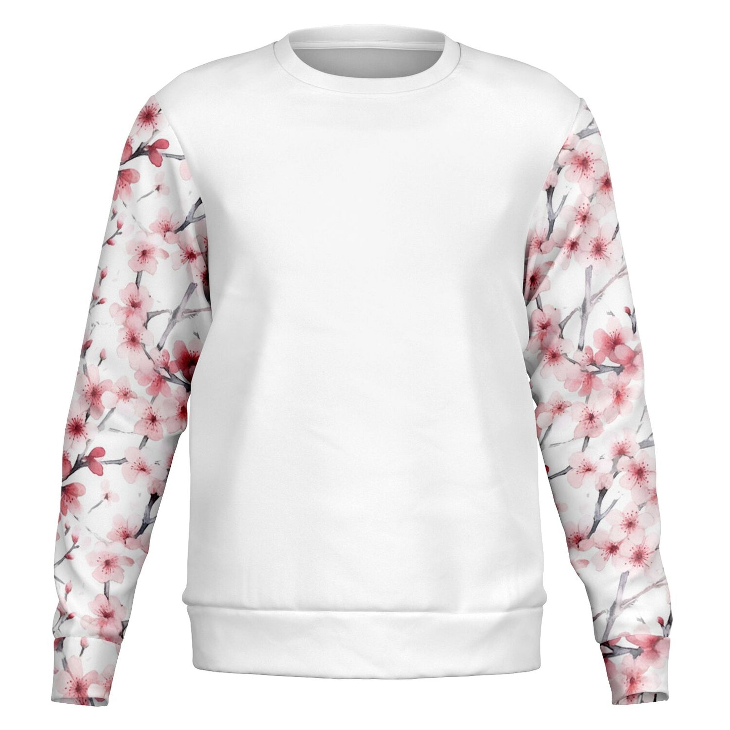 Pink Tree Blossom's Crew Fashion Sweatshirt - AOP