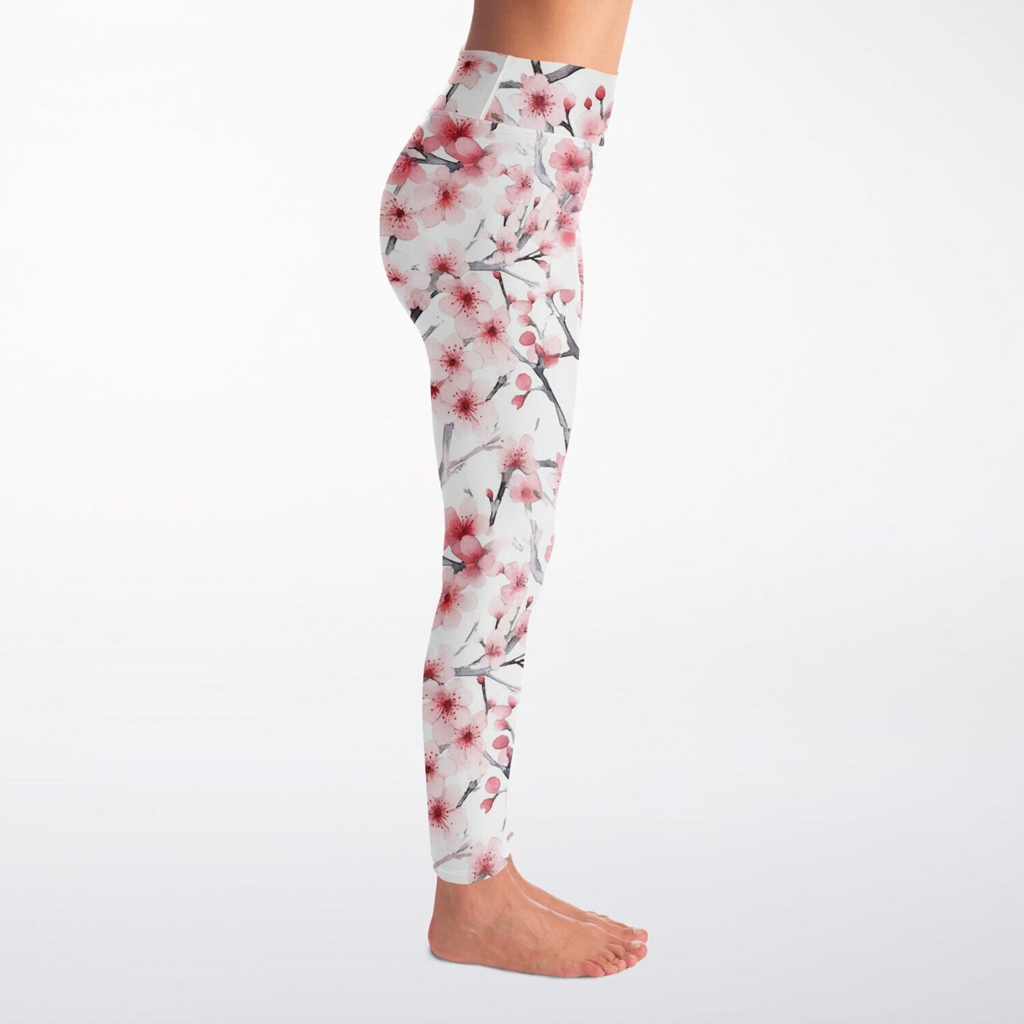 Pink Tree Blossom's Yoga Leggings - AOP
