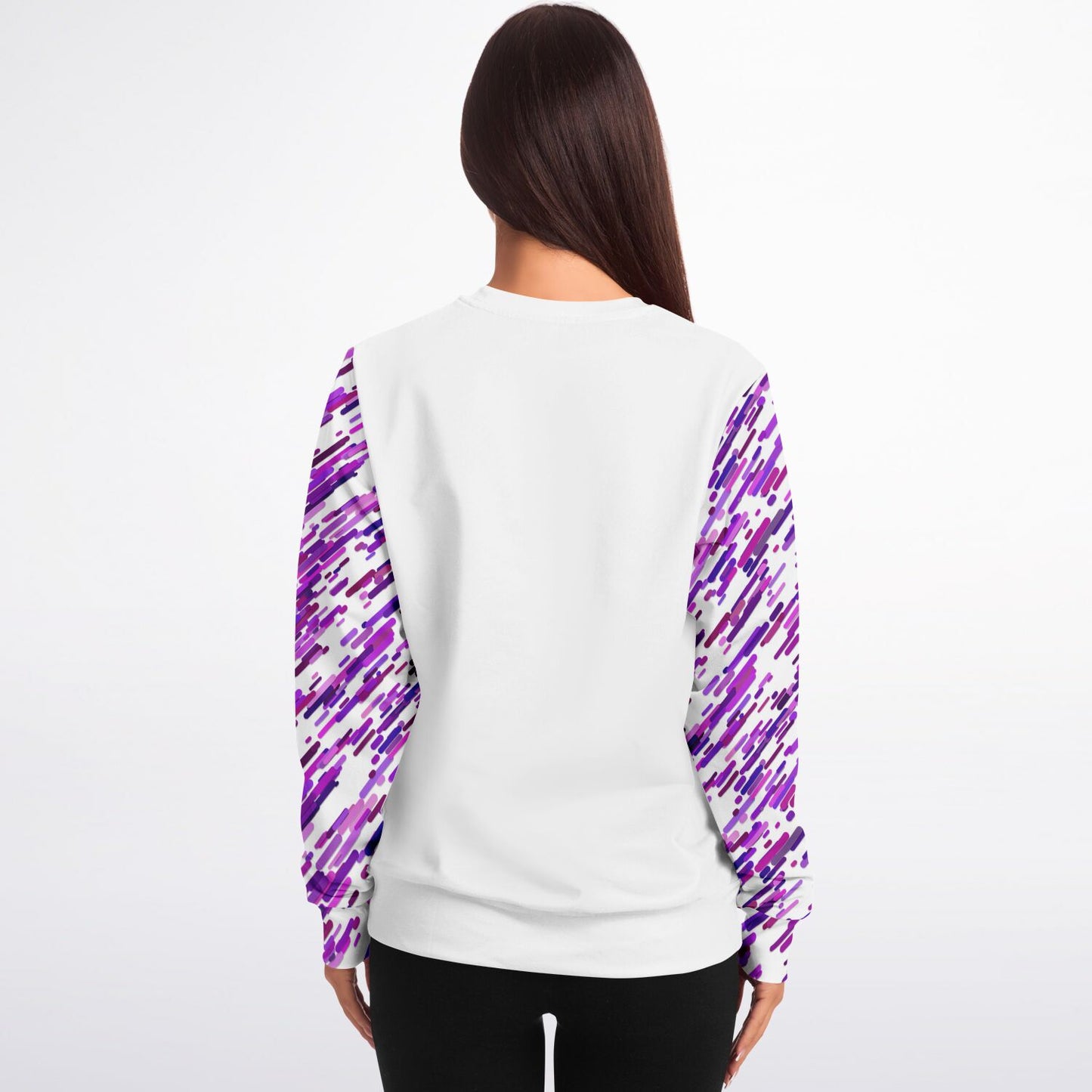 Purple abstract Crew Sweatshirt - AOP