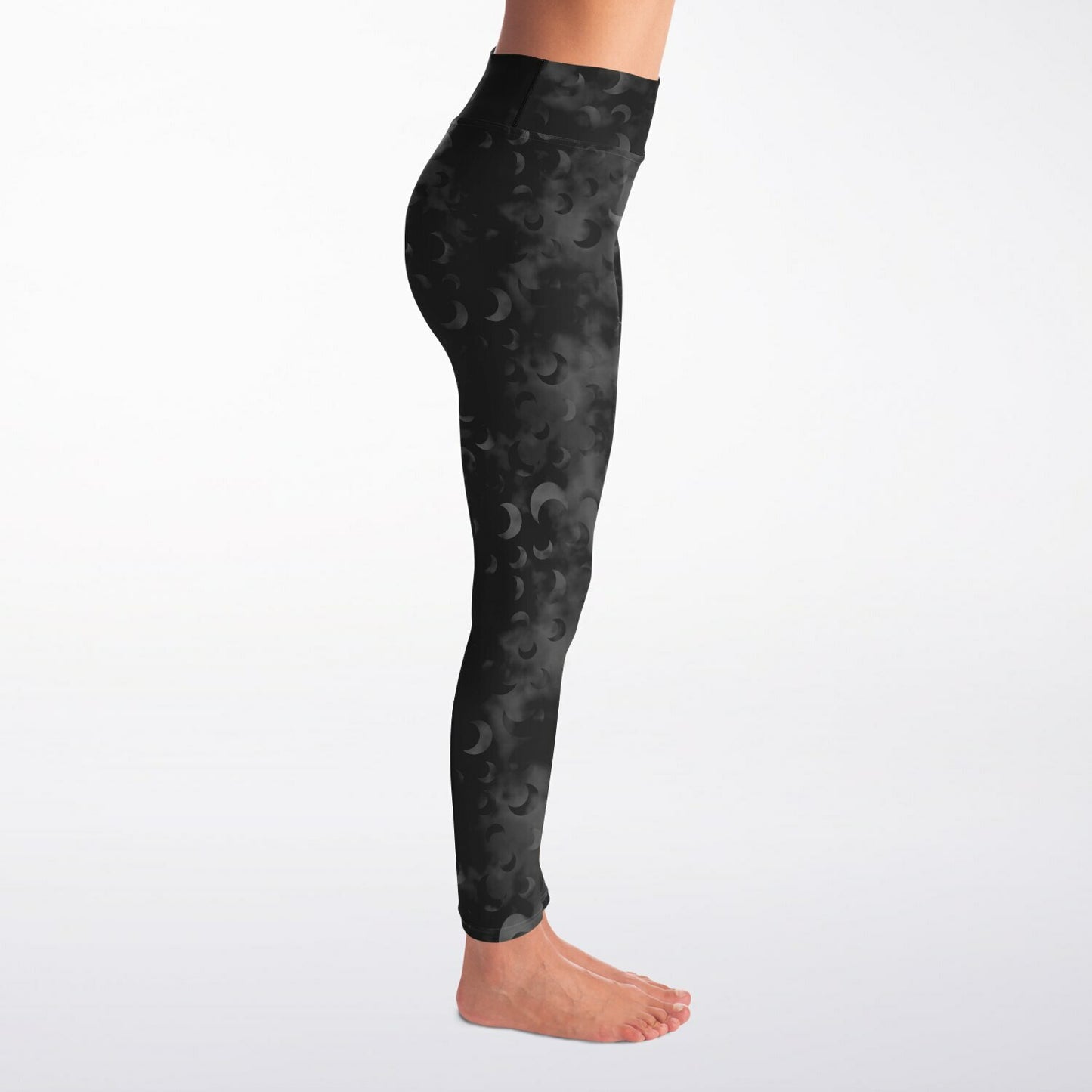 Black Moon Noir Yoga Leggings - AOP