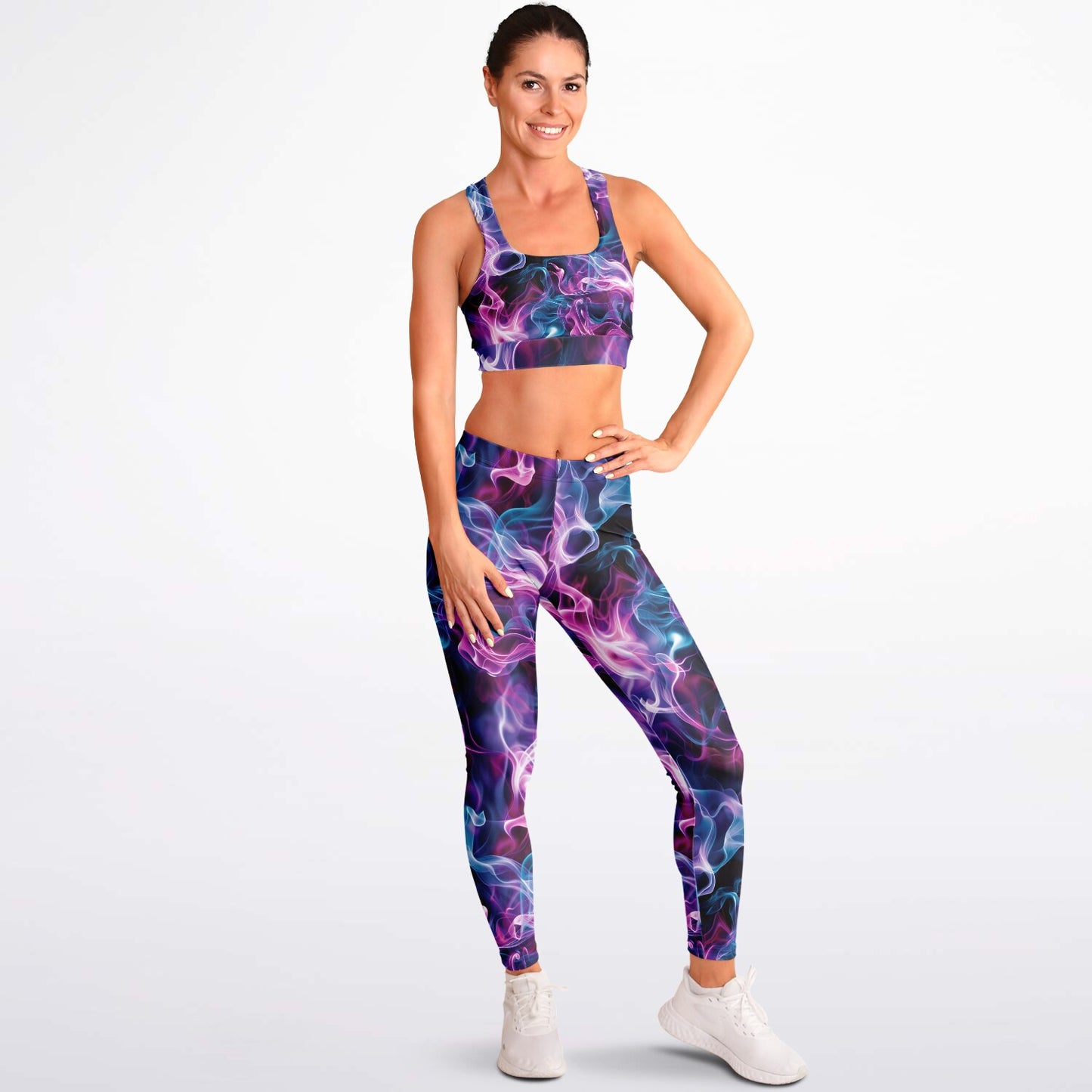 Neon Smoke 2 Padded Sports Bra & Leggings -