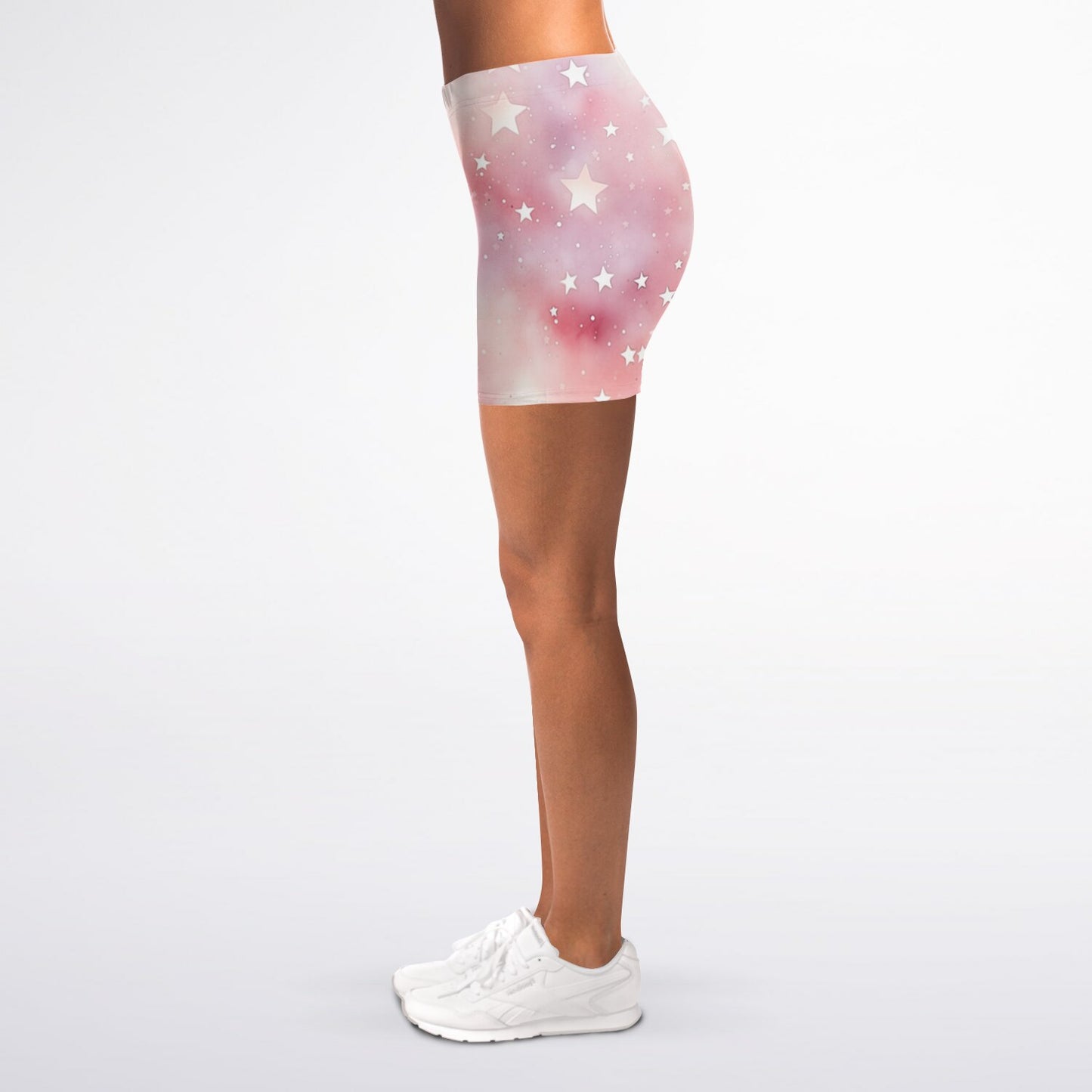 Pink star Legging Shorts - AOP