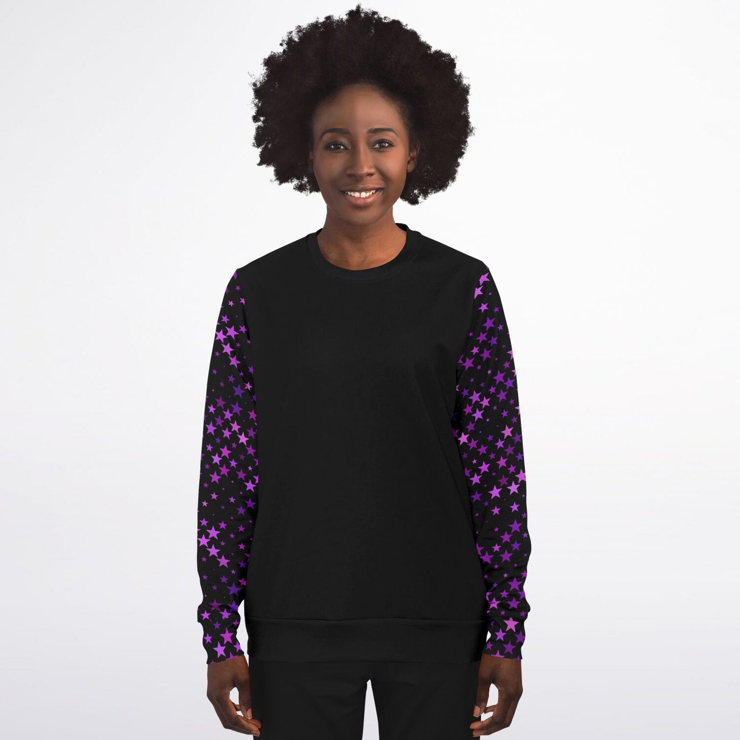 Purple Star crew Sweatshirt - AOP