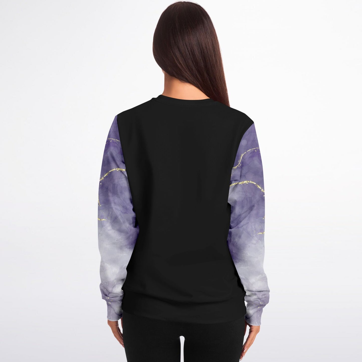 RN Crew Sweatshirt - Black, Dark Purple with gold- Gold text