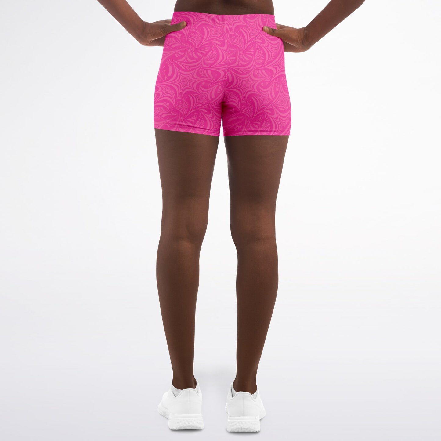 Pink stars Legging Shorts - AOP