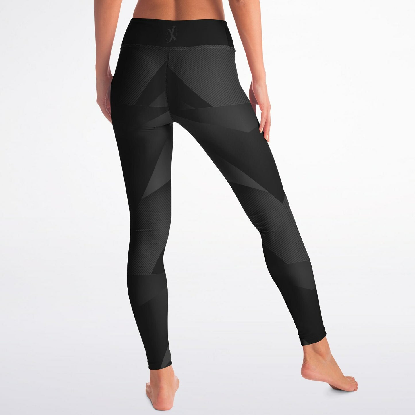 Black Carbon Arrow Yoga Leggings
