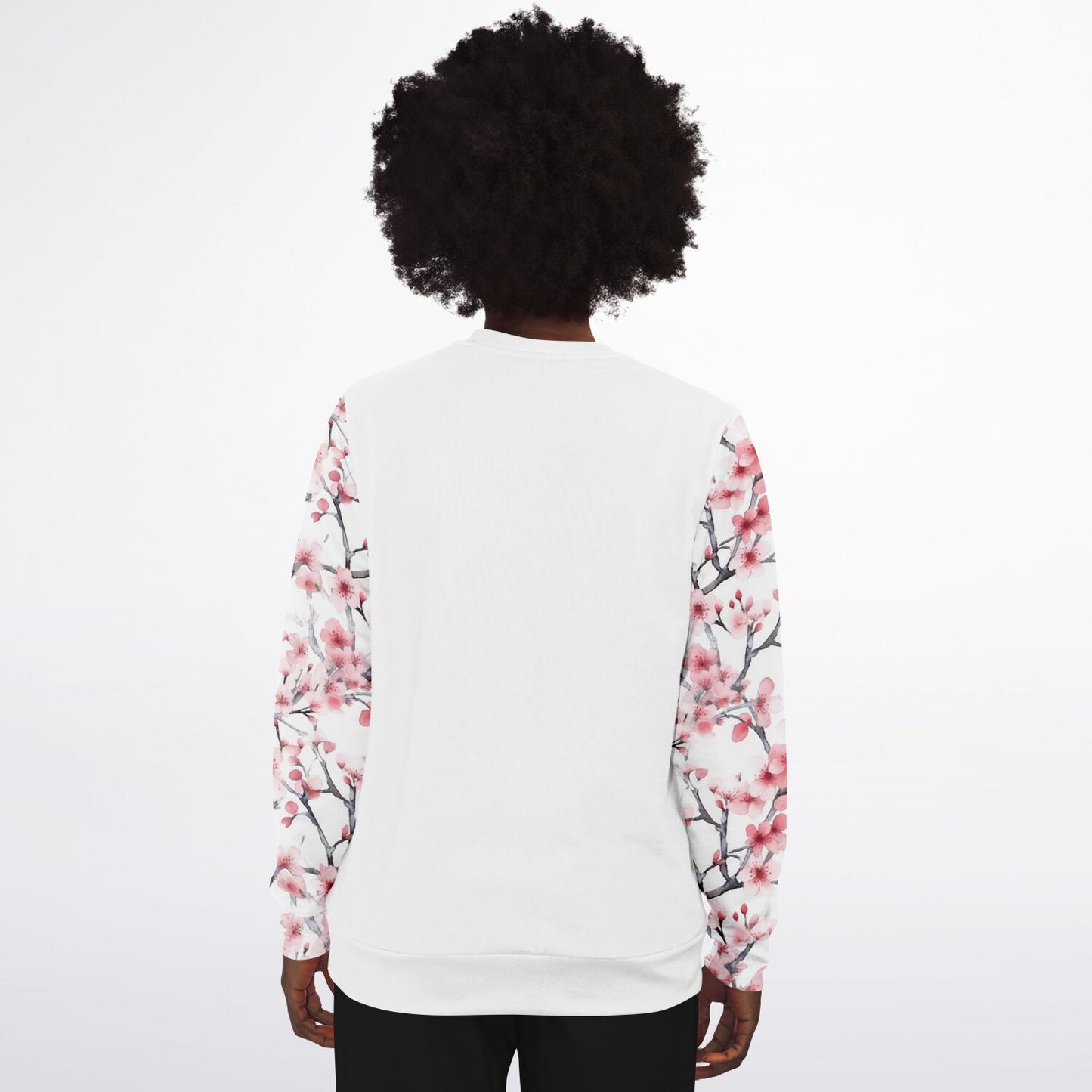 Pink Tree Blossom's Crew Fashion Sweatshirt - AOP