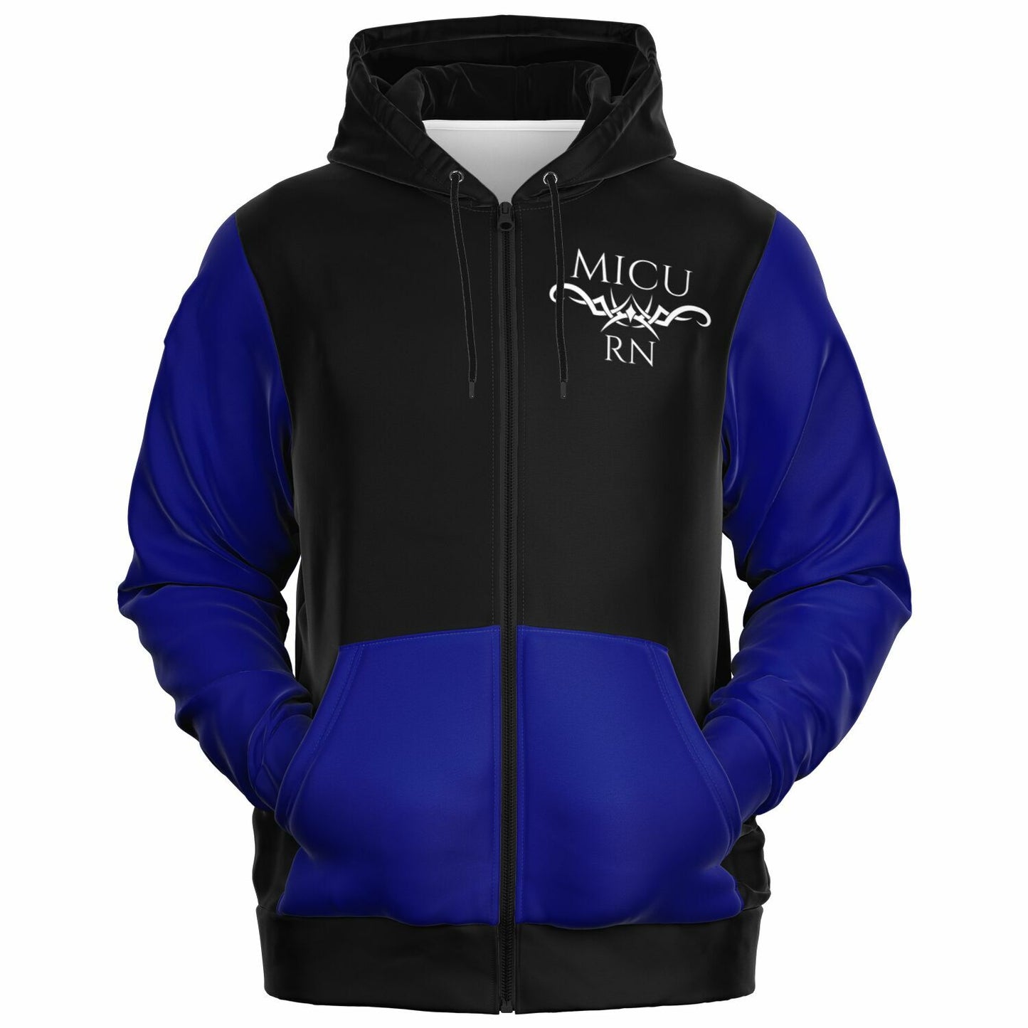 MICU RN Tribal, US Flag, Fashion Zip-Up Hoodie - AOP