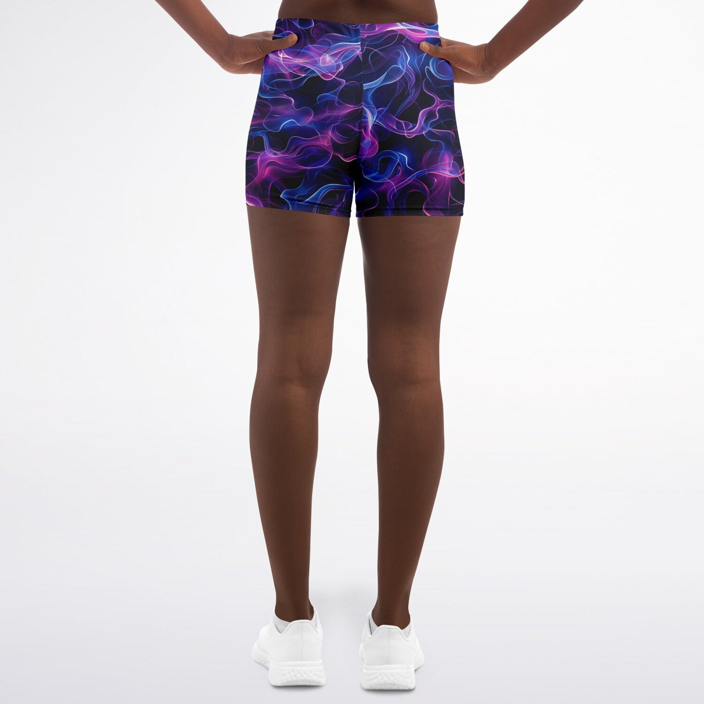 Neon Smoke Legging Shorts - AOP D8