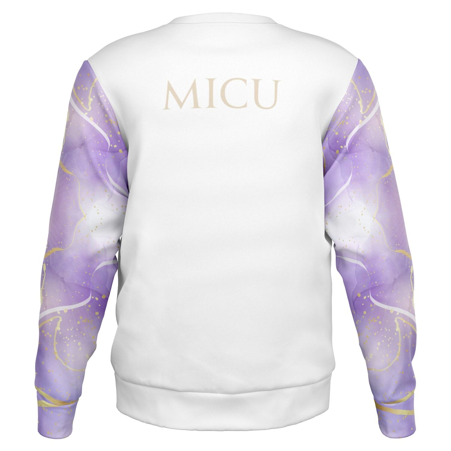 MICU Crew Sweatshirt - Purple with gold- Gold text
