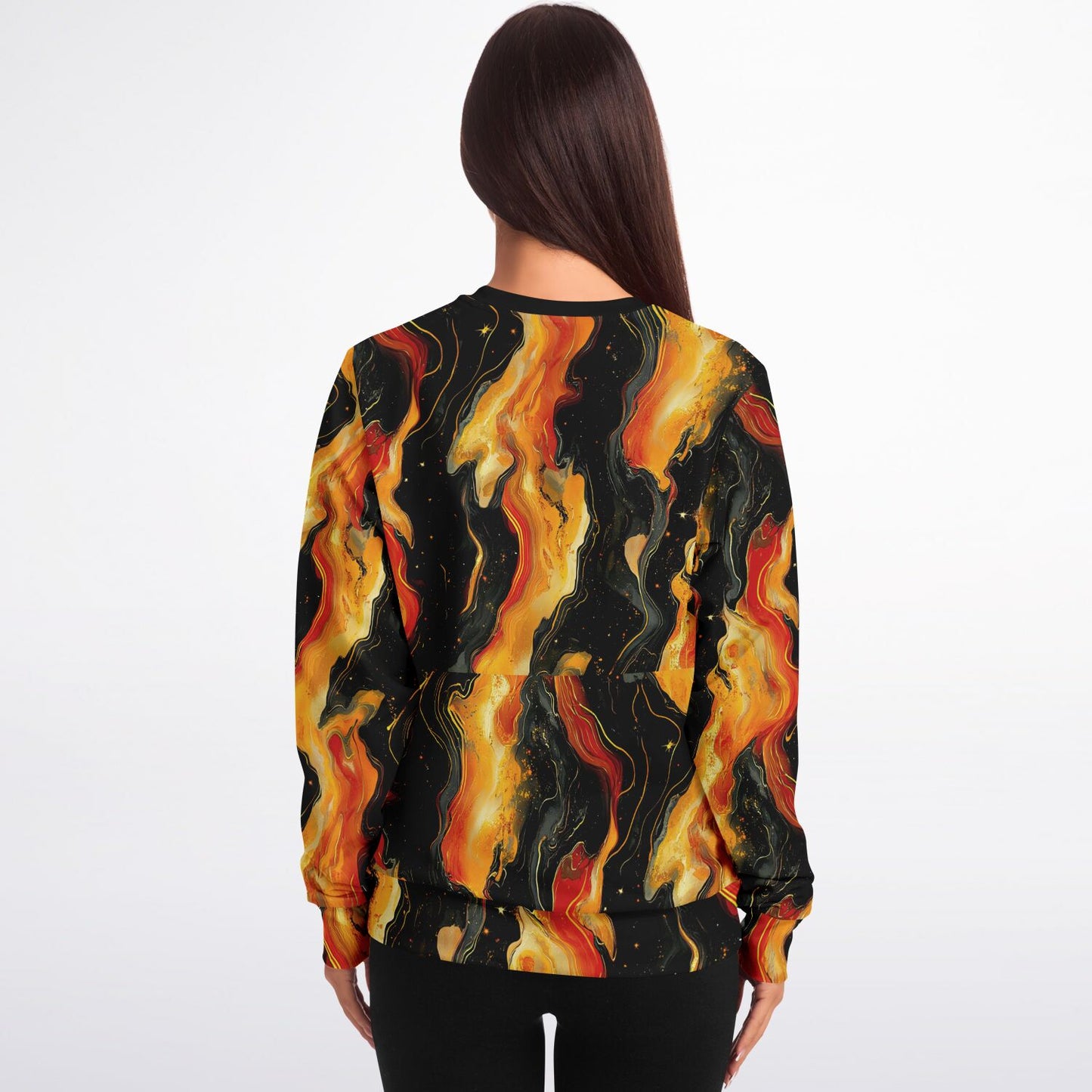 Fire nebula print Fashion Sweatshirt - D2.5