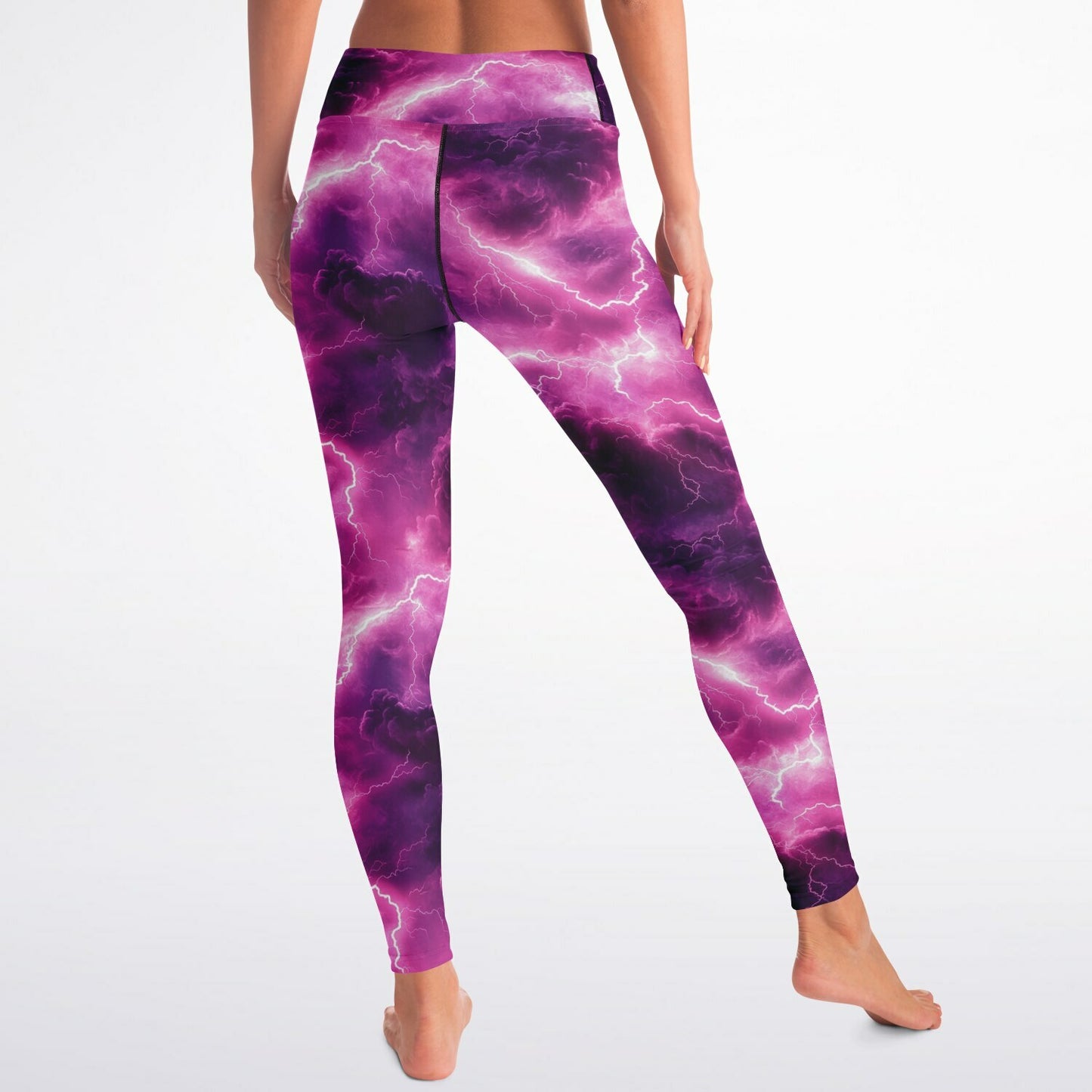 Pink lightning Yoga Leggings -