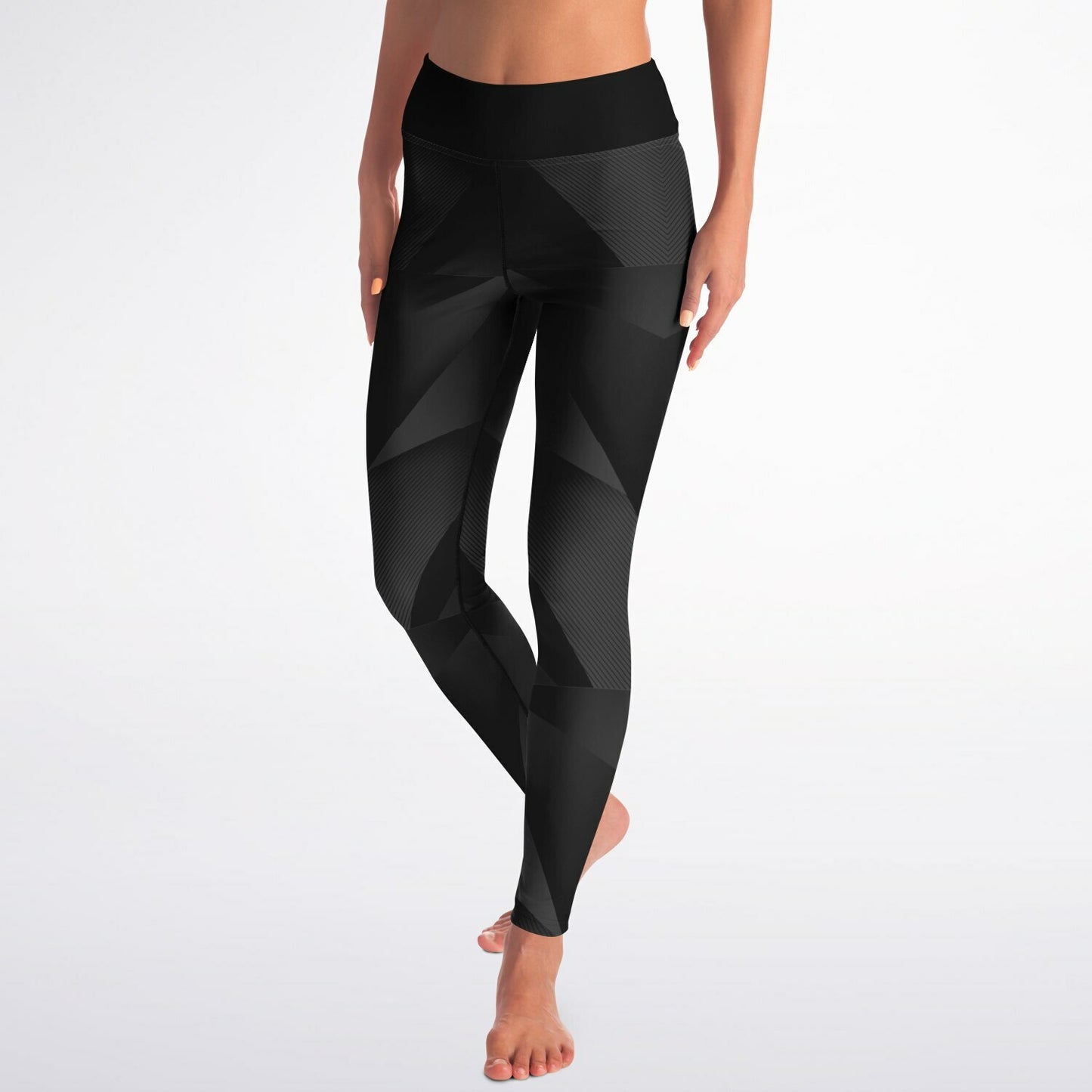 Black Carbon Arrow Yoga Leggings