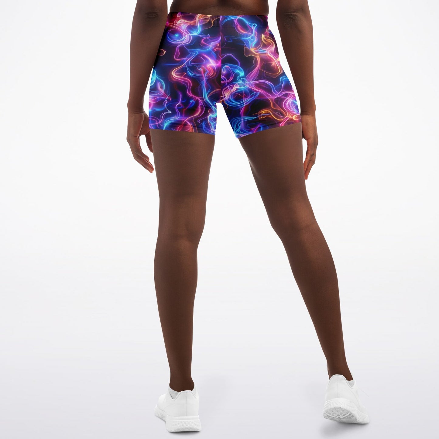 Neon Smoke Legging Shorts - AOP D6