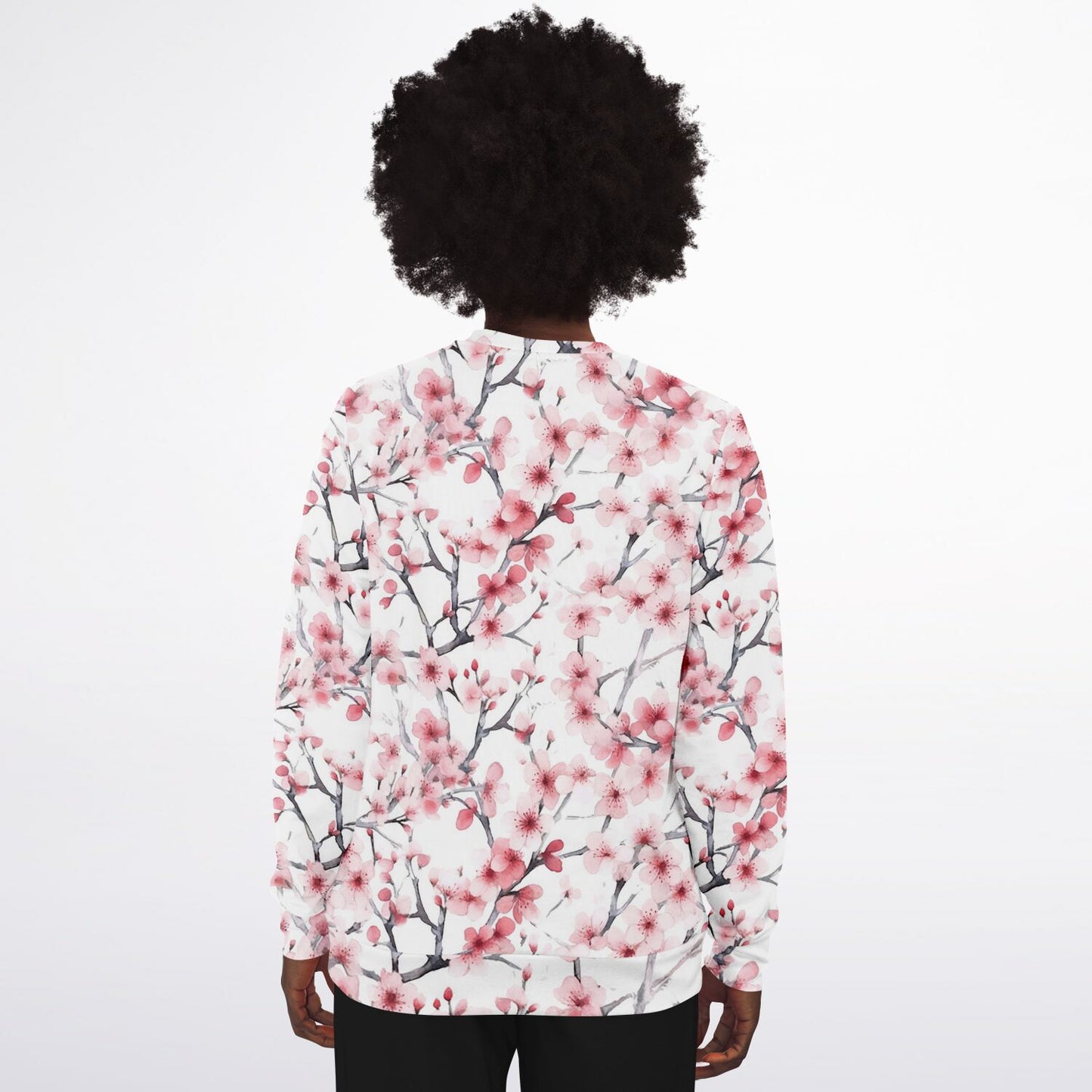 Pink Tree Blossom's Crew Sweatshirt - AOP