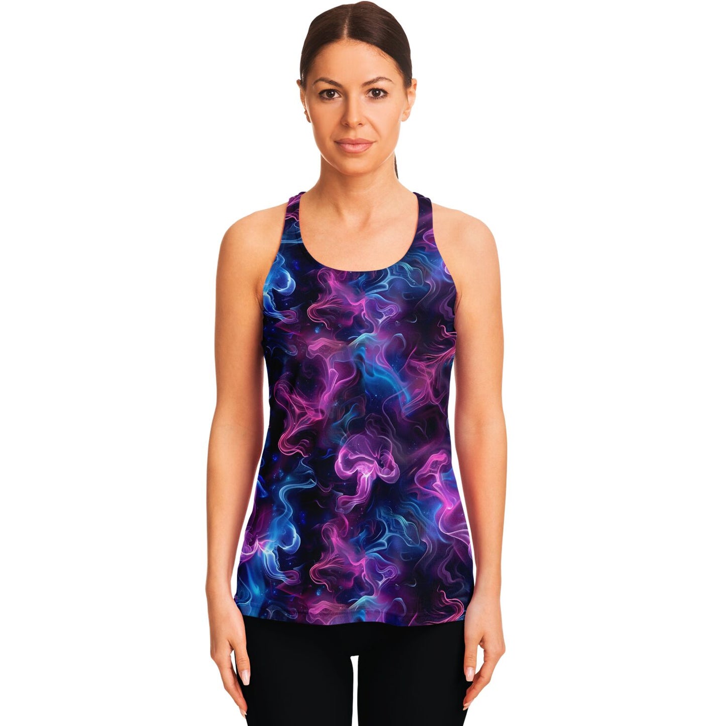 Neon Smoke Racerback Tank Top - AOP D6