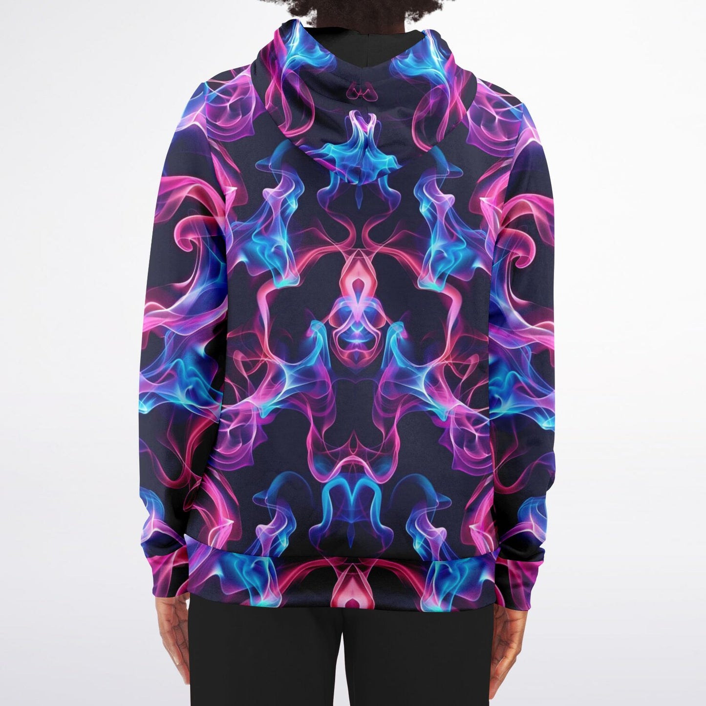 Neon smoke 1 Fashion Zip-Up Hoodie -