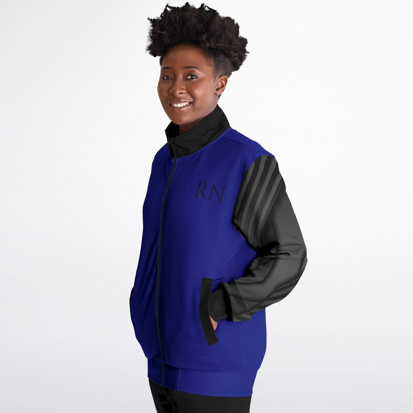 MICU Tribal Blue black Track Jacket - AOP