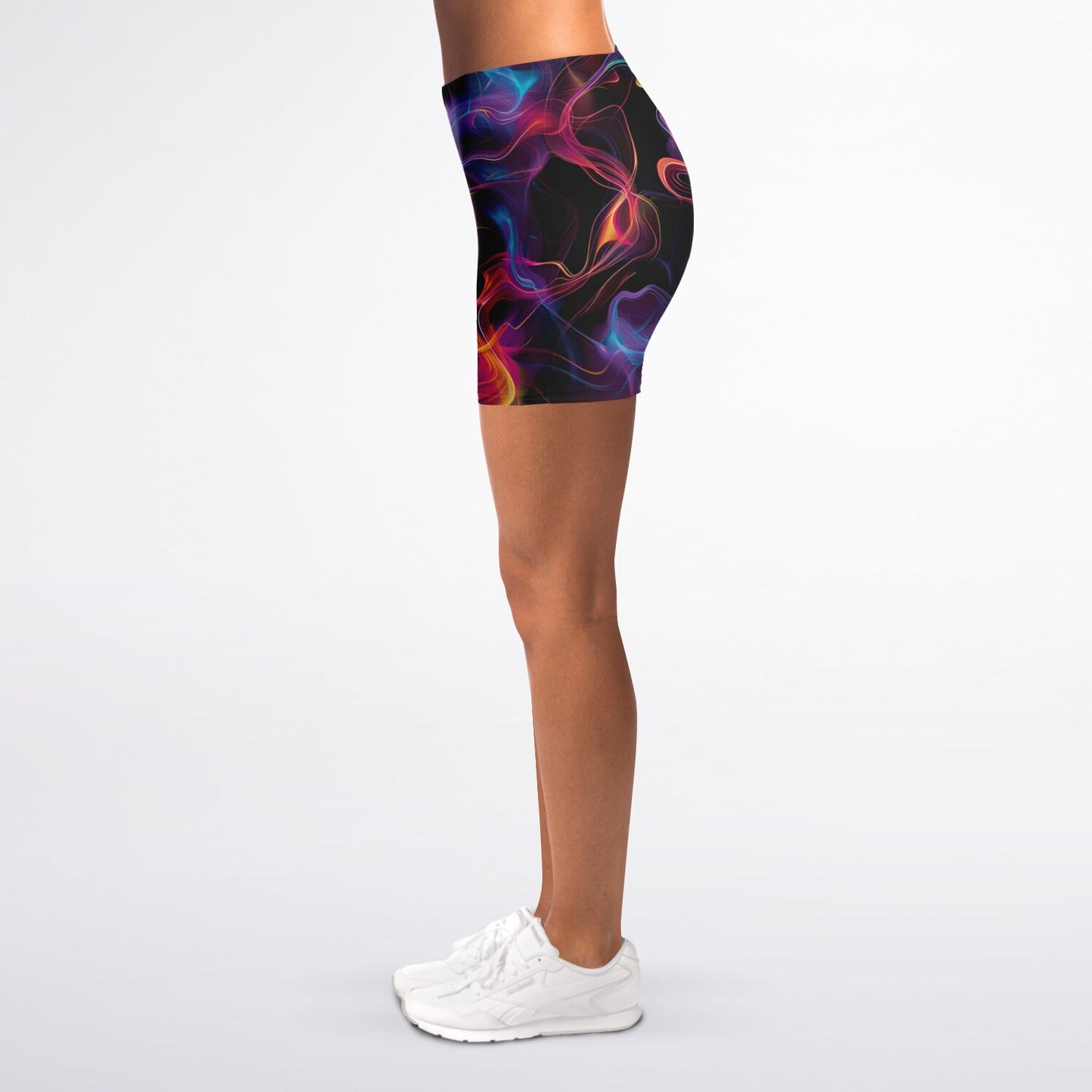 Neon Smoke Legging Shorts - AOP D12