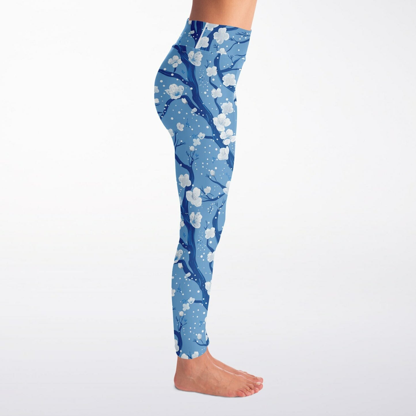Blue poplar tree Yoga Leggings - AOP