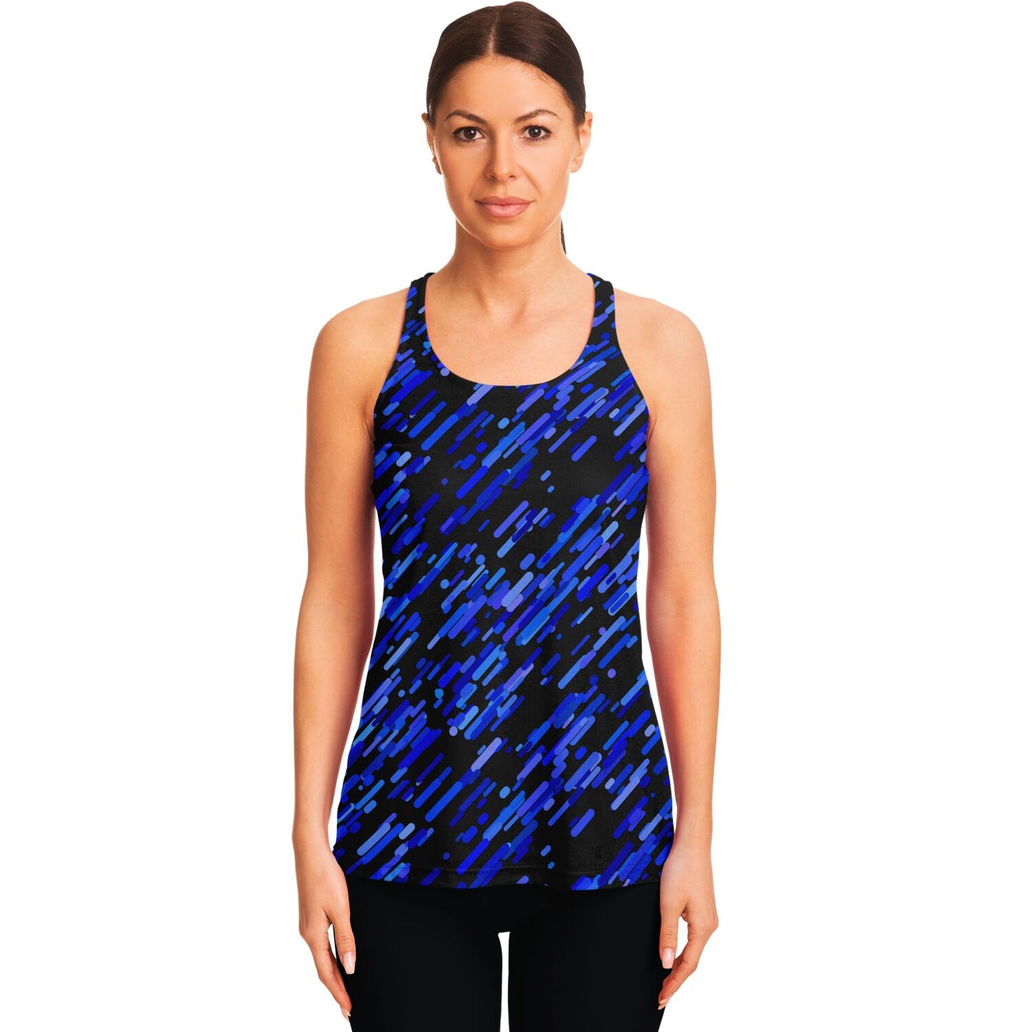 Blue abstract Racerback Tank Top - AOP