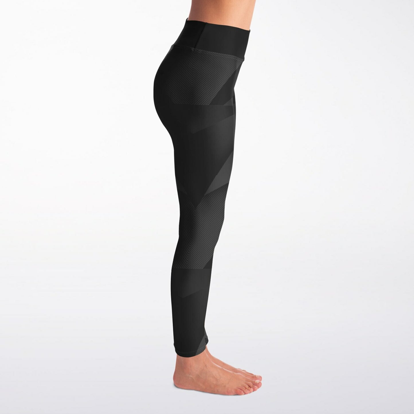 Black Carbon Arrow Yoga Leggings
