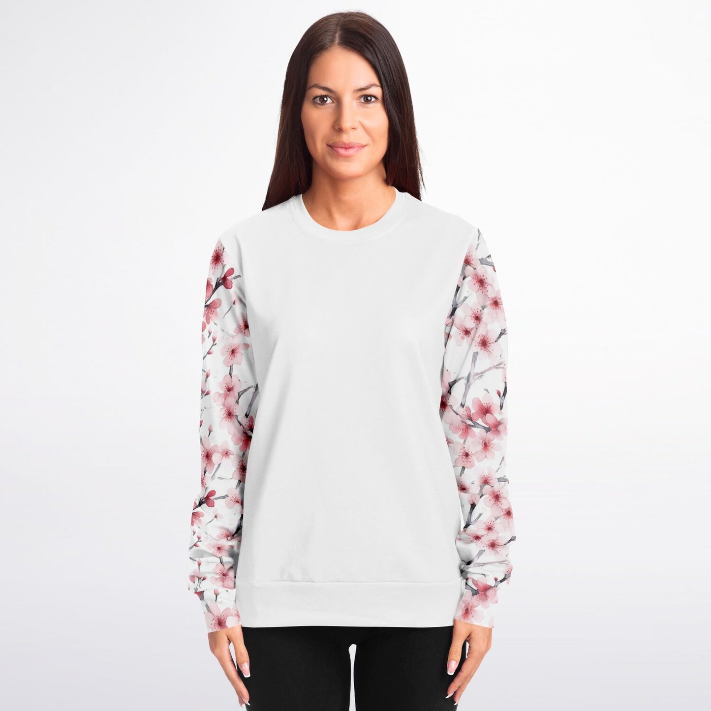 Pink Tree Blossom's Crew Fashion Sweatshirt - AOP