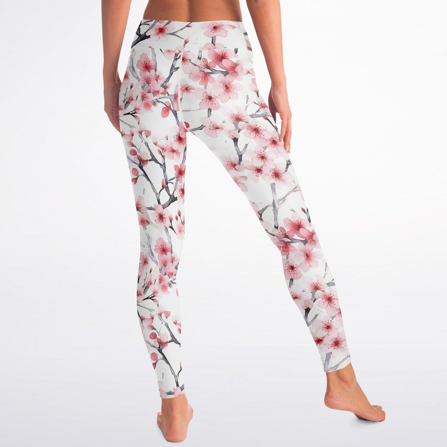 Pink Tree Blossom's Yoga Leggings - AOP