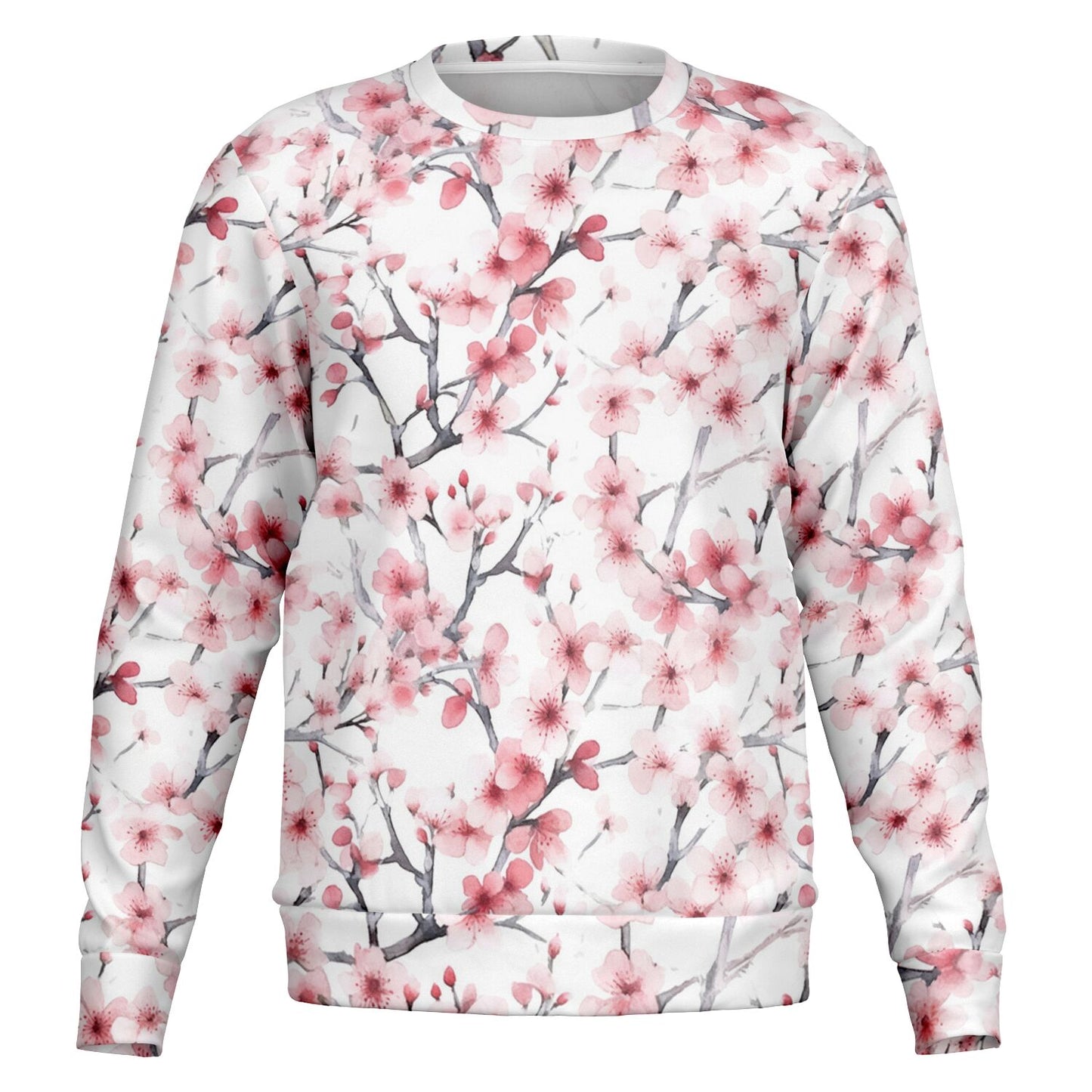 Pink Tree Blossom's Crew Sweatshirt - AOP