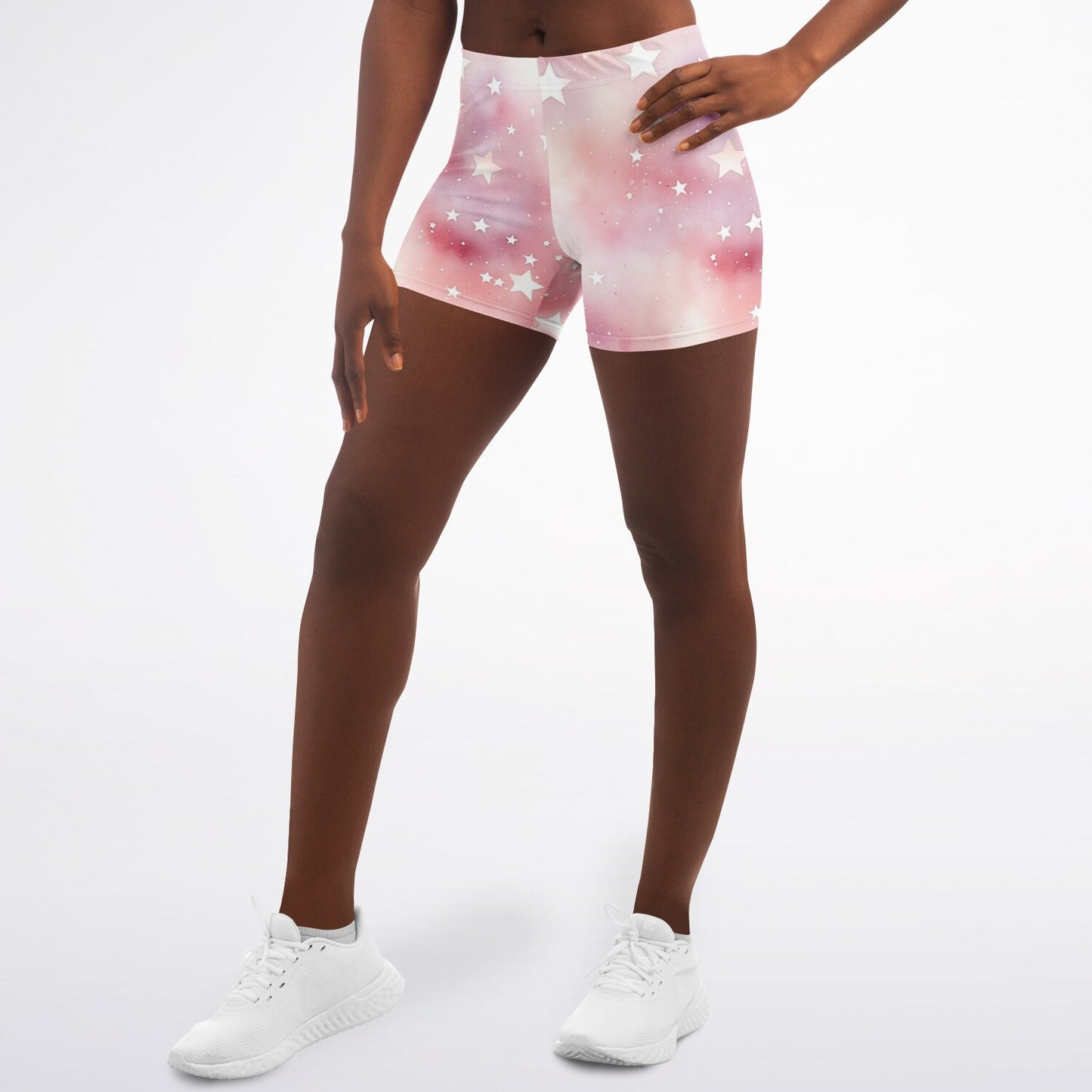 Pink star Legging Shorts - AOP