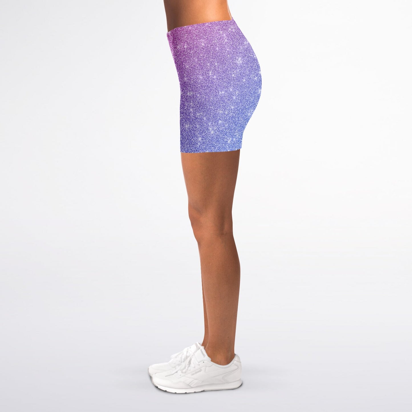 Legging Shorts - Blue and pink