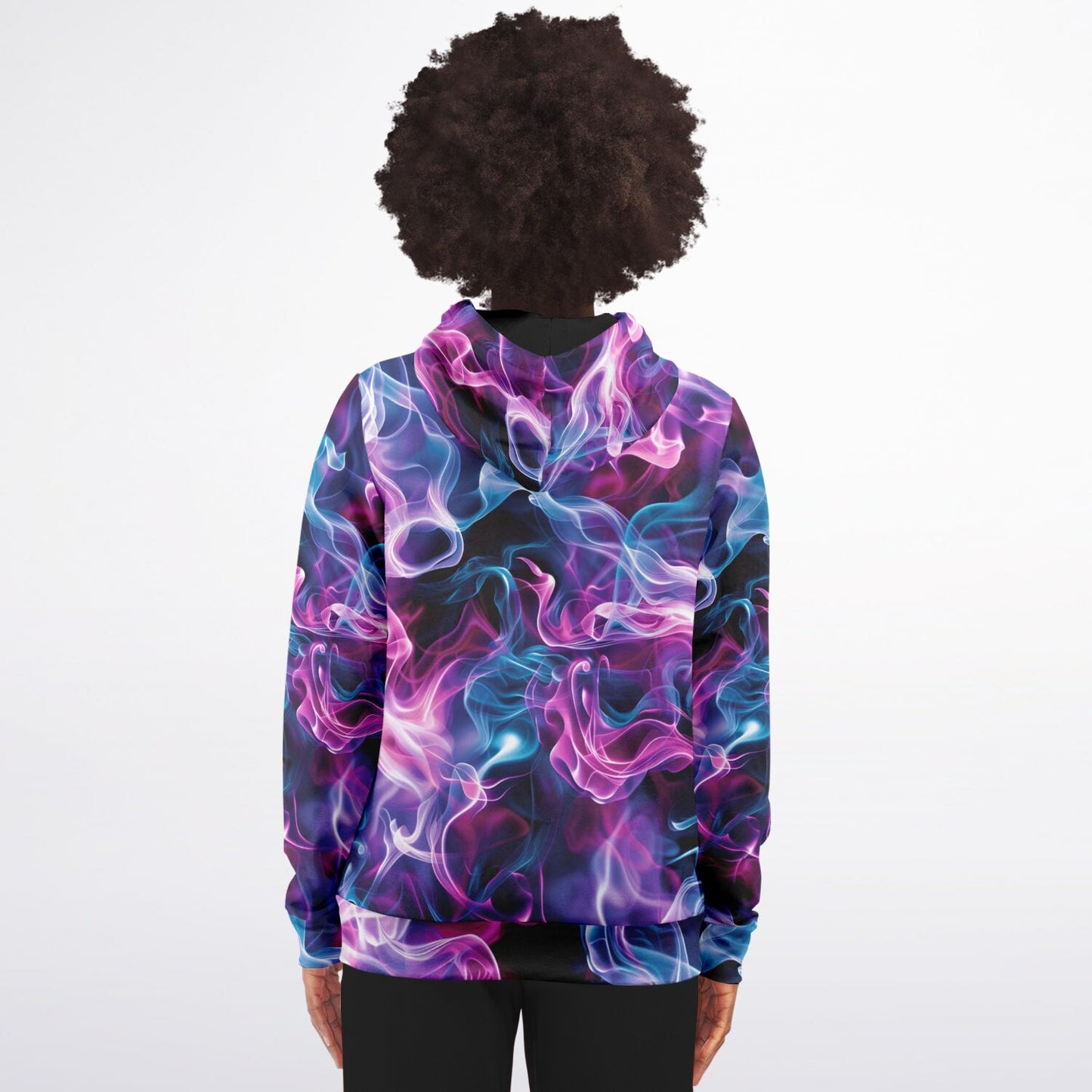 Neon Smoke 2 Fashion Zip-Up Hoodie -