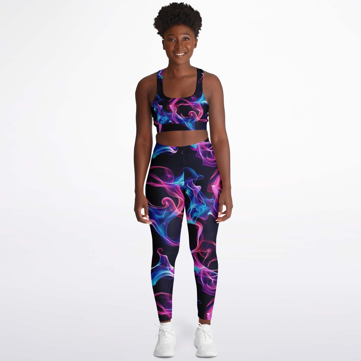 Neon Smoke 1 Padded Sports Bra & Leggings -