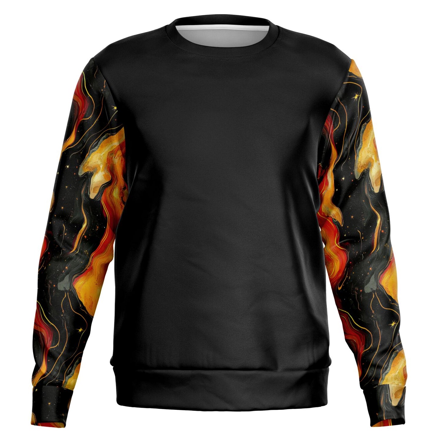Fire nebula print Fashion Sweatshirt - D2