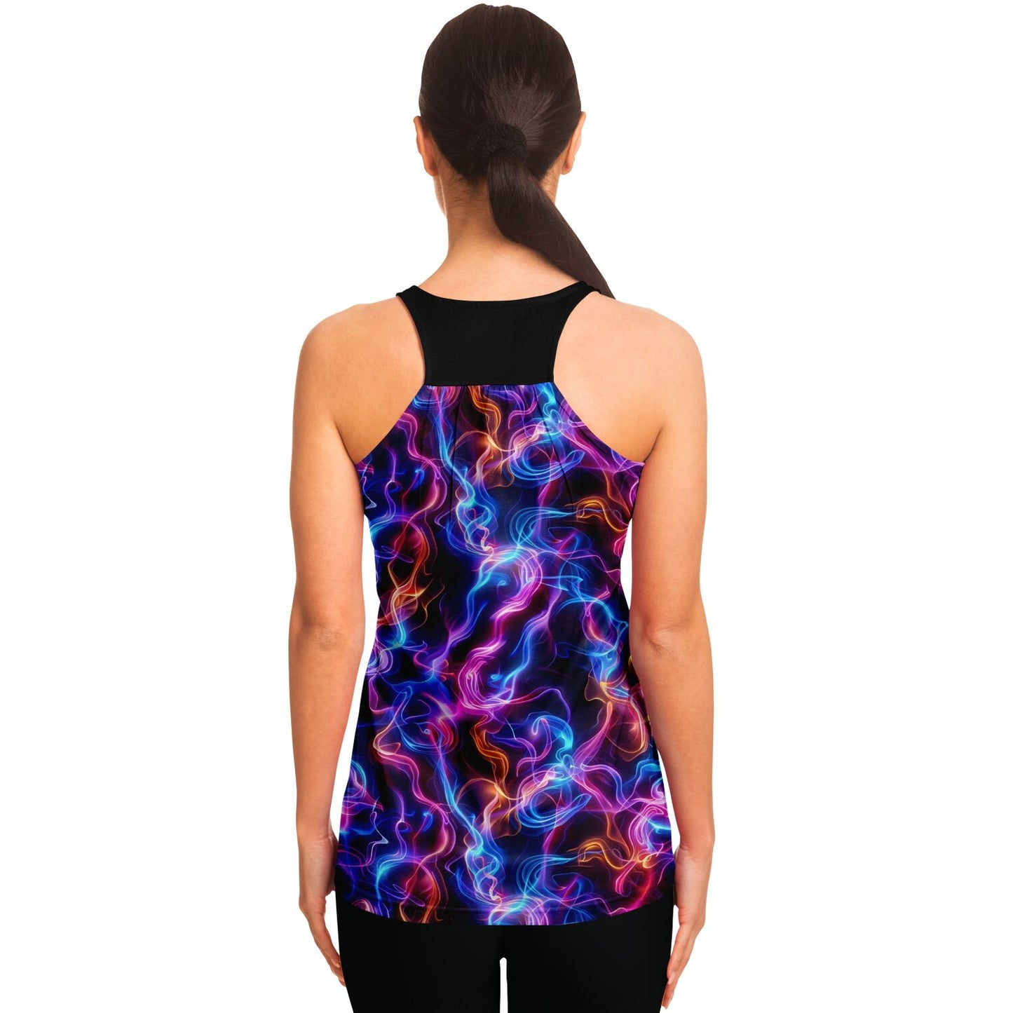 Neon Smoke Racerback Tank Top - AOP D6