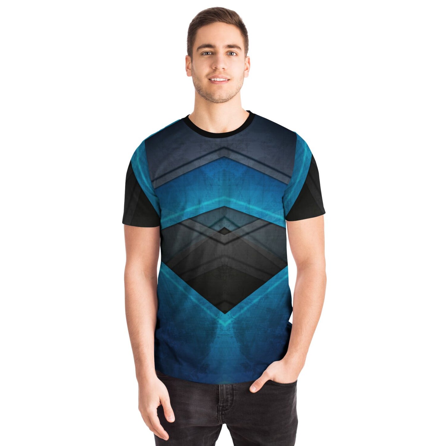 Black turquoise T-shirt