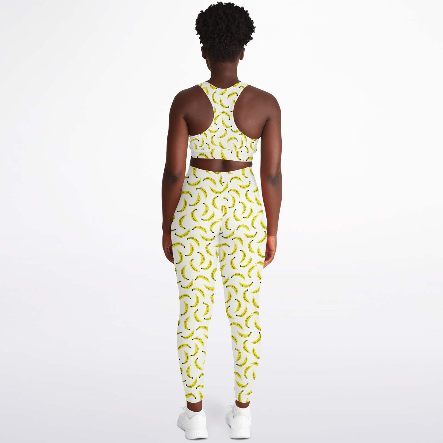 Banana's Padded Sports Bra & Leggings - AOP