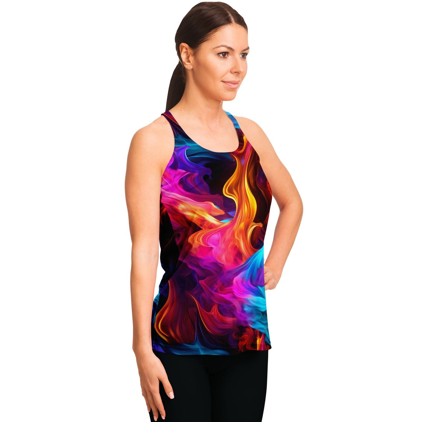 Fire and Ice Racerback Tank Top - AOP