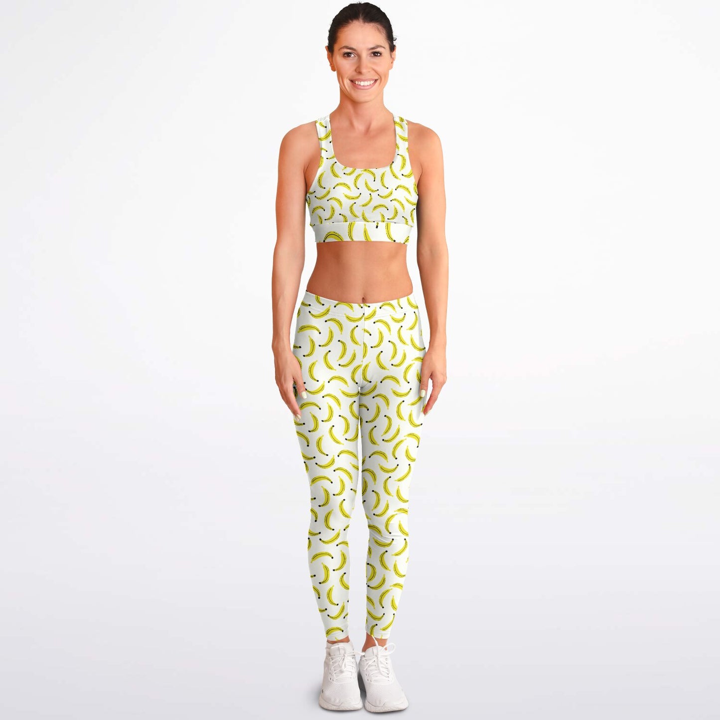 Banana's Padded Sports Bra & Leggings - AOP
