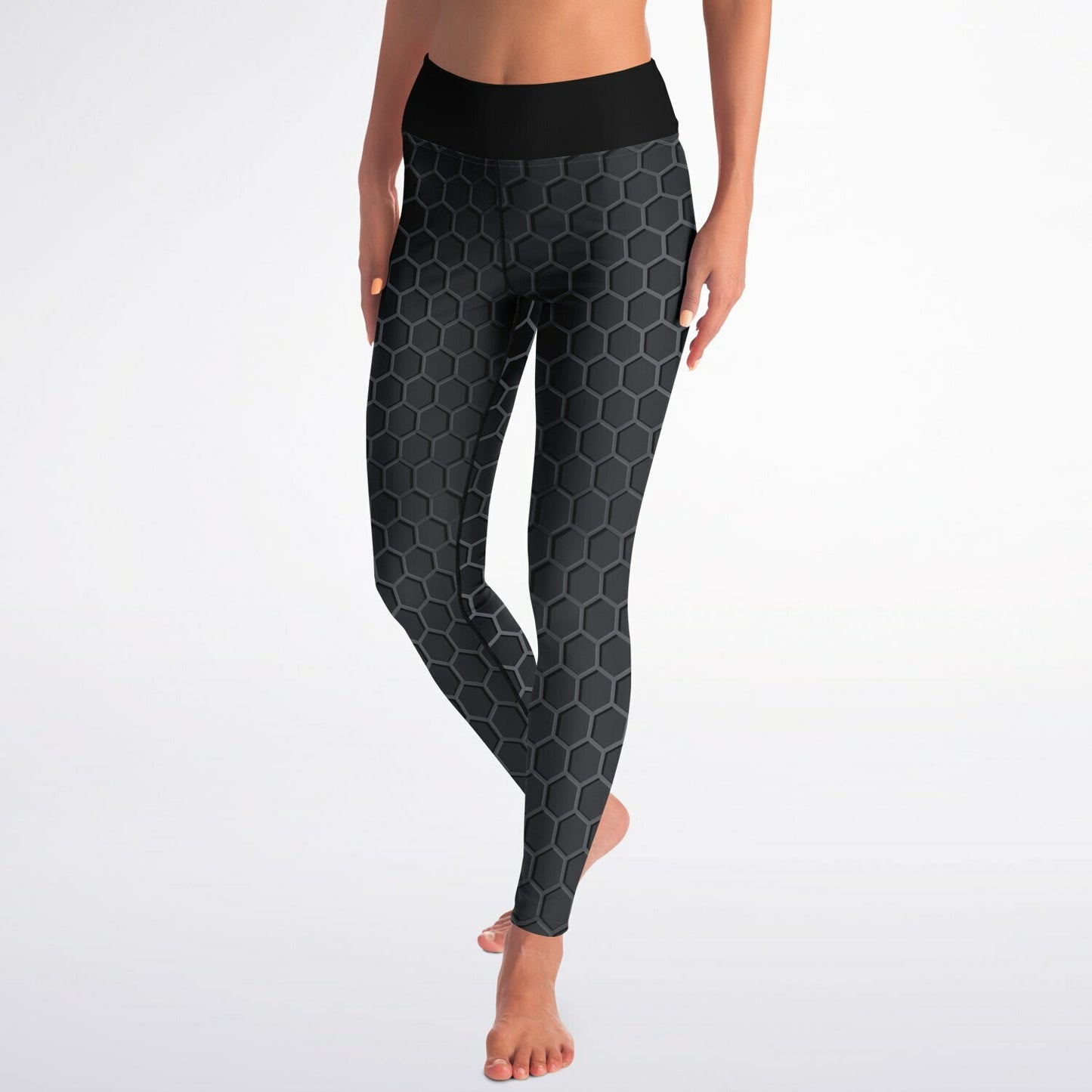 Black Carbon Yoga Leggings
