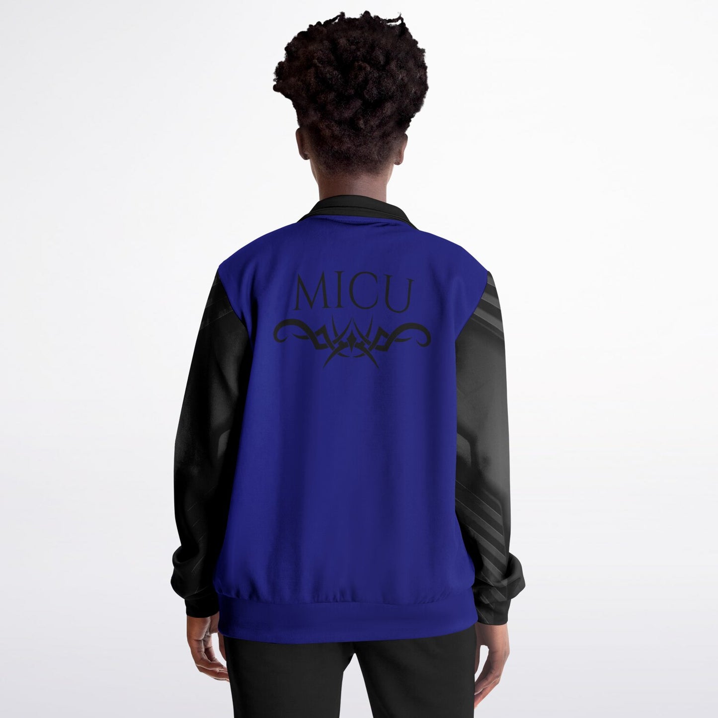 MICU Tribal Blue black Track Jacket - AOP