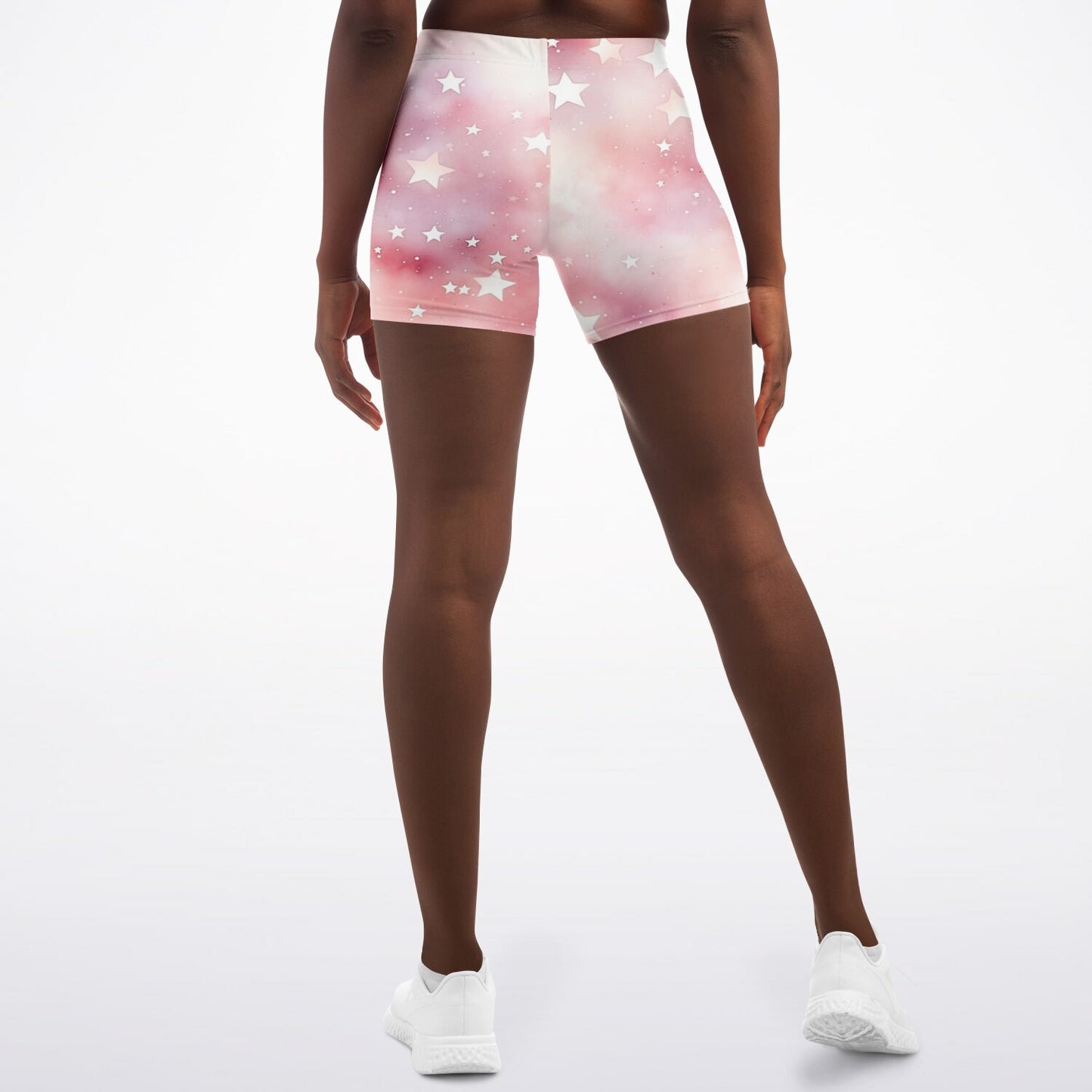 Pink star Legging Shorts - AOP