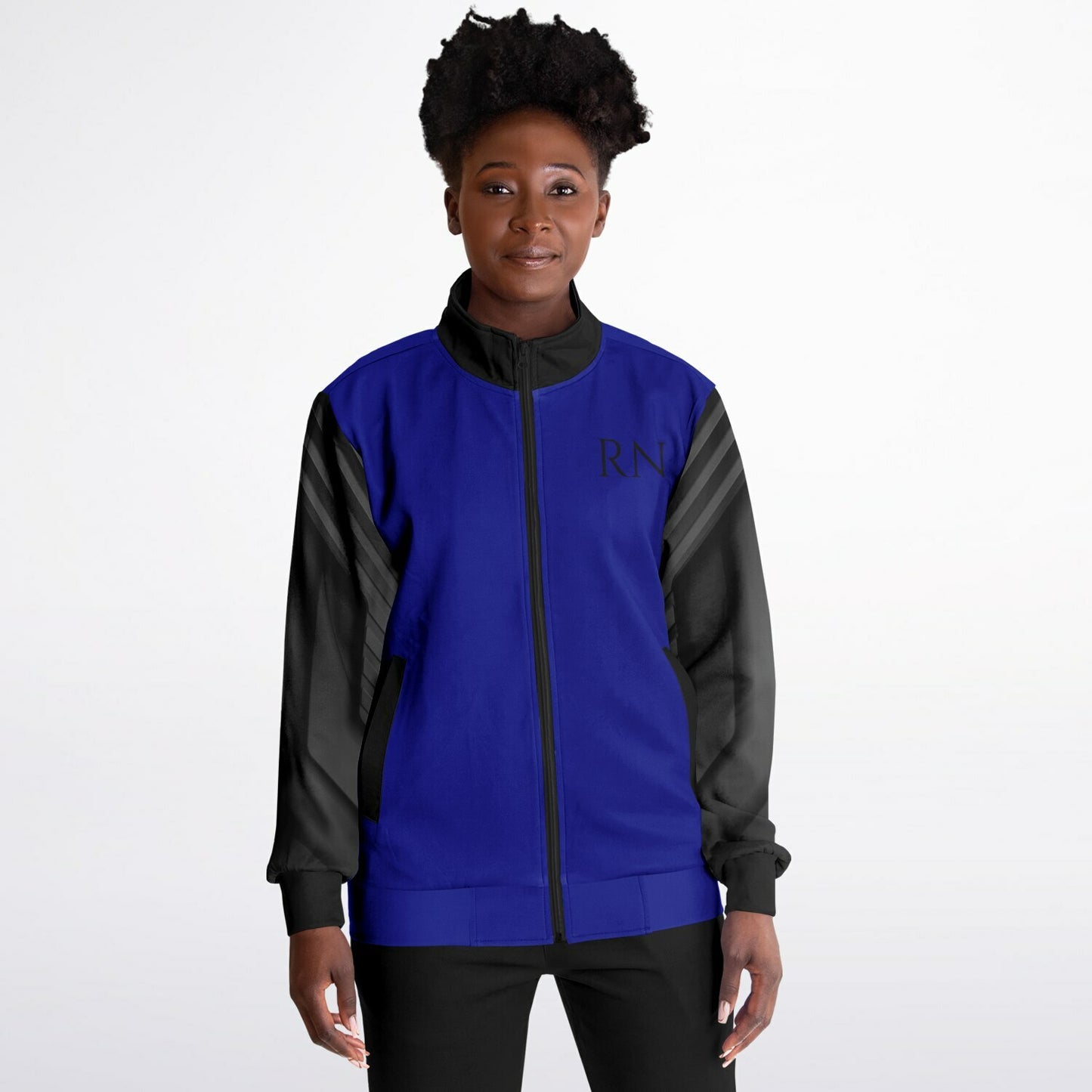 MICU Tribal Blue black Track Jacket - AOP